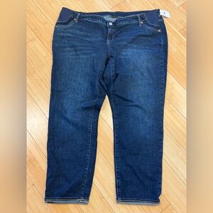 NEW! WITH TAGS! Gap Stretch Ankle Length Best Girlfriend Maternity Jeans Sz 34
